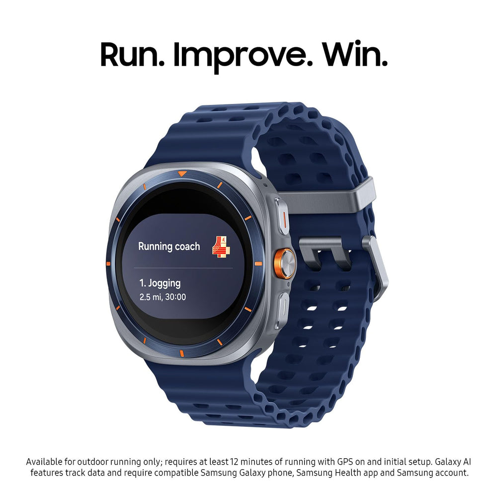Samsung Galaxy Watch Ultra close-up of strap texture showing secure fit and comfort