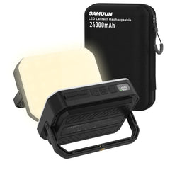 SAMUUN front view of lantern showing lens and handle, bright reliable illumination