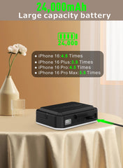 SAMUUN hanging inside a tent providing even overhead tent lighting for convenience