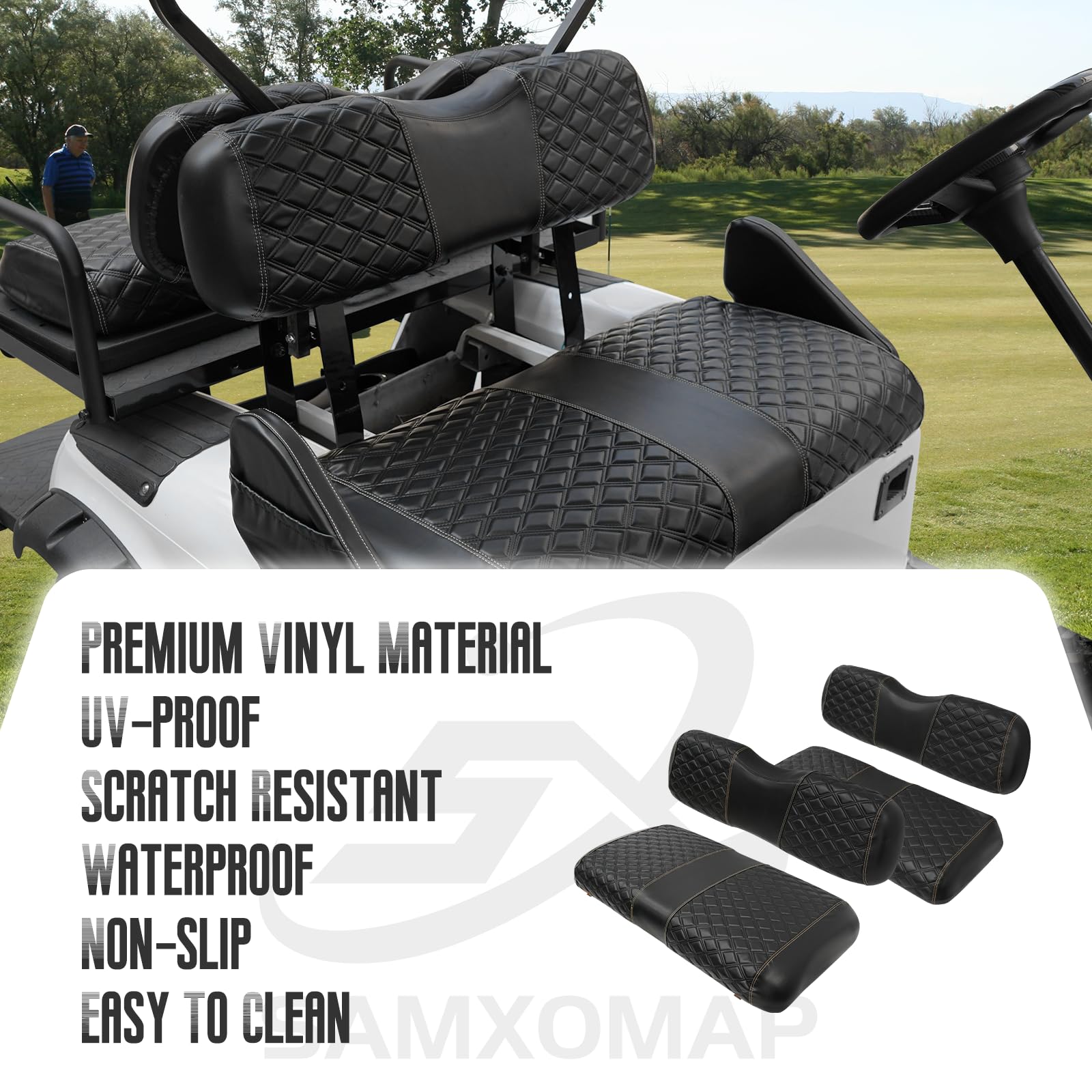 SAMXOMAP retractable strap and buckle detail enabling tool-free installation