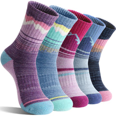 Sandsuced front packaging showing five colorful merino wool pairs and durable labeling, ideal gift