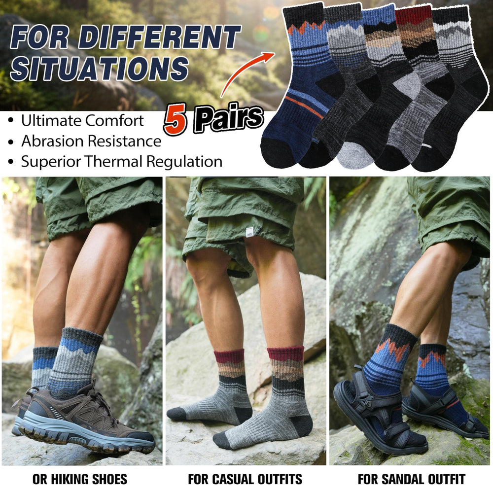 Sandsuced socks worn on winter trail demonstrating warmth and moisture control