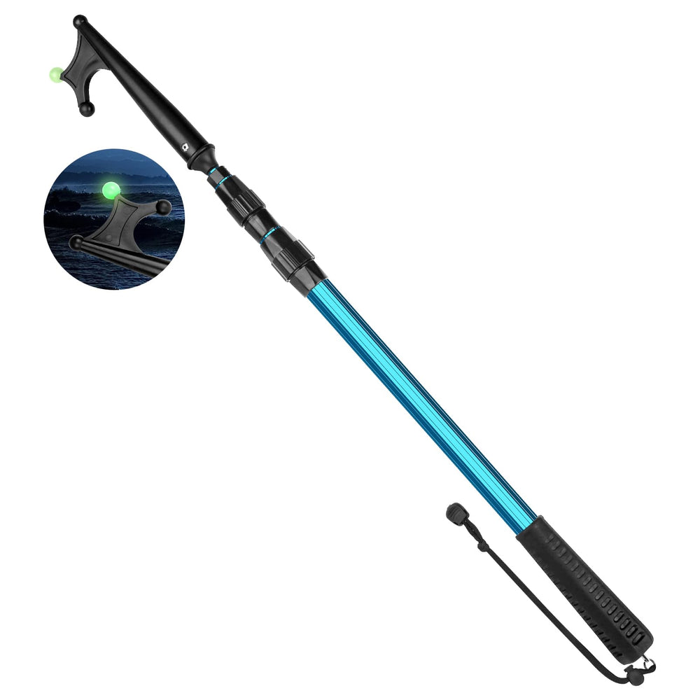 SANLIKE boat hook front view showing compact portable design benefit