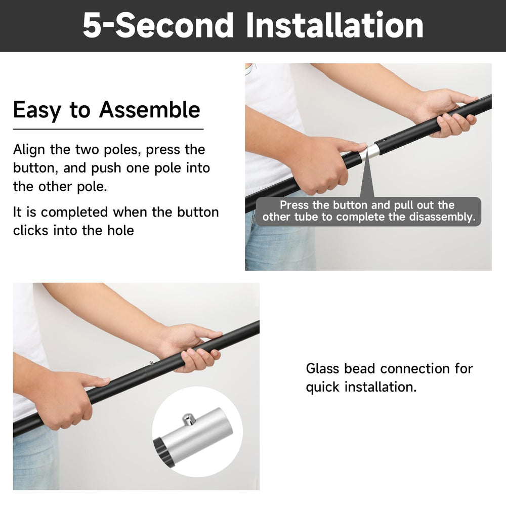 SANLIKE closeup of spring‑button lock demonstrating secure quick setup