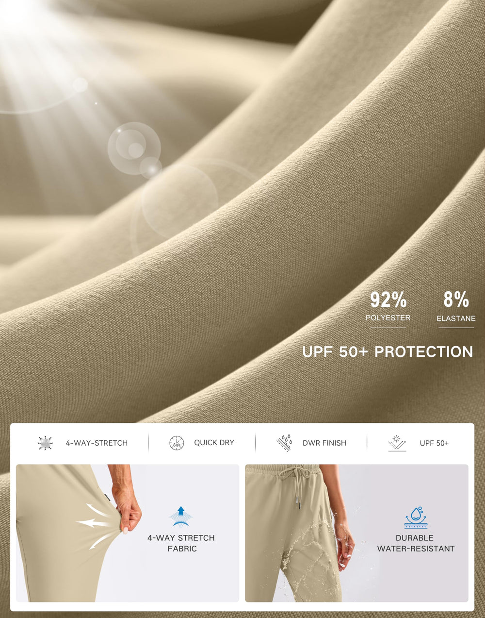 SANTINY shorts beside common items to show size and storage capacity