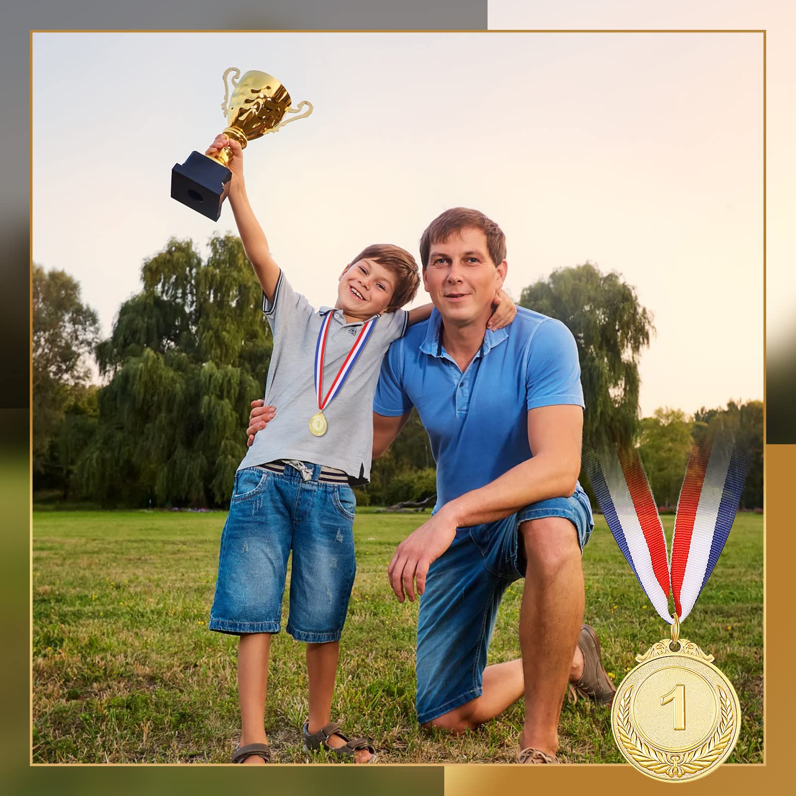 Sasylvia medal worn by child showing proud presentation and wearable comfort