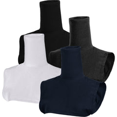 SATINIOR front view of four dickey collars showing colors and neat finish for polished layering