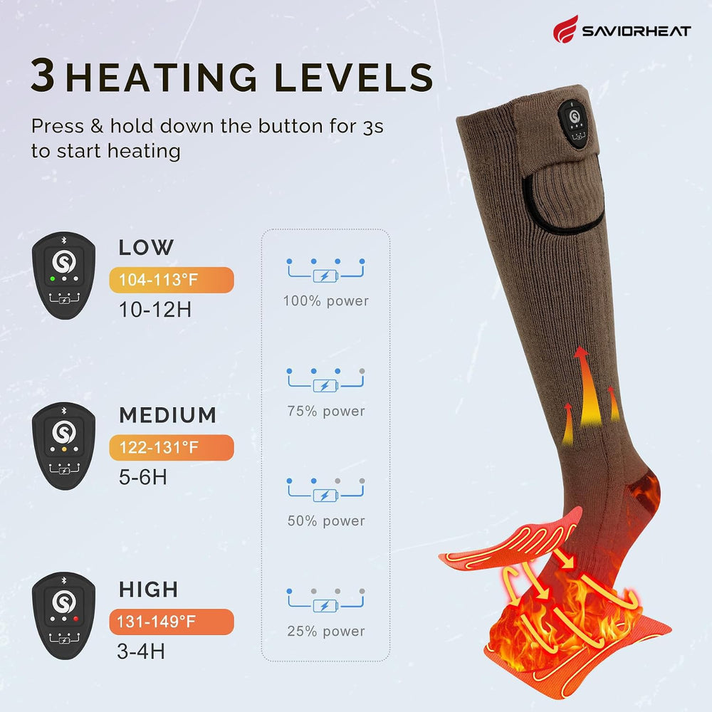 SAVIOR HEAT phone app screenshot controlling heat levels remotely
