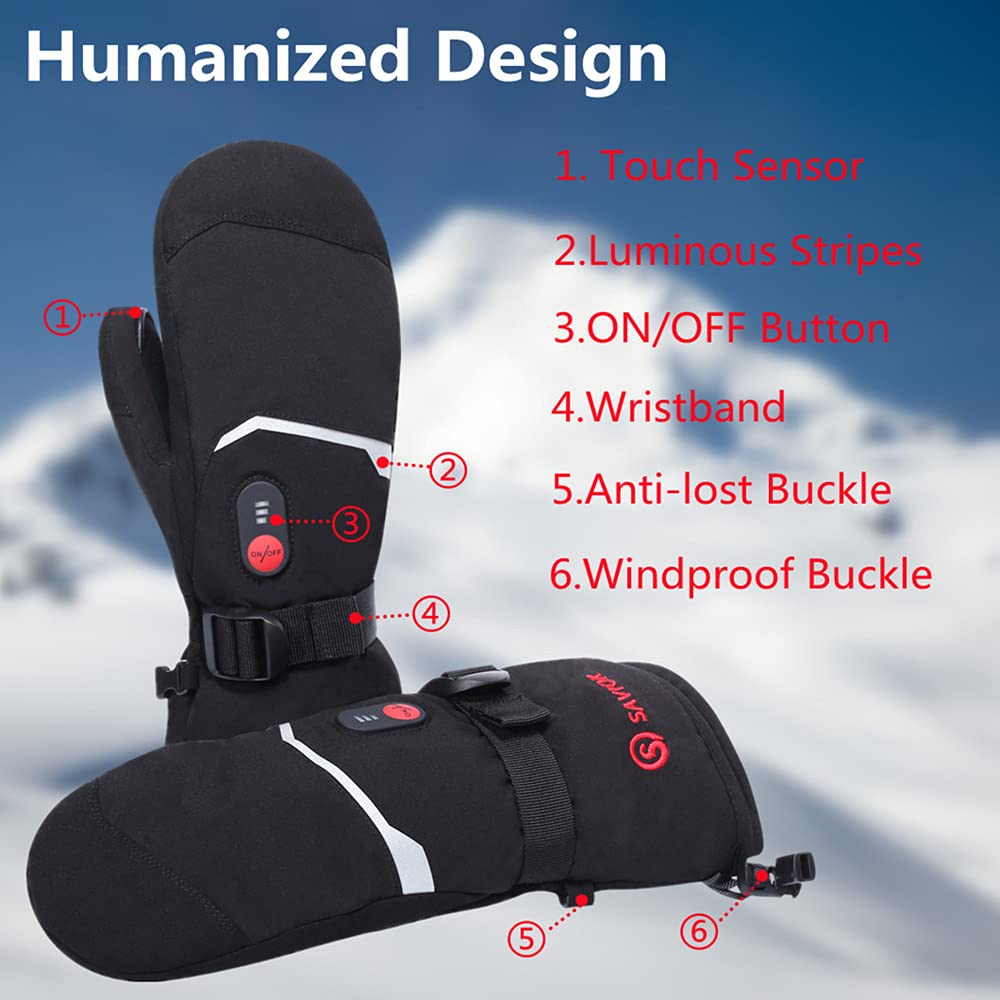 SAVIOR HEAT gloves worn during outdoor activity providing reliable warmth and touchscreen use