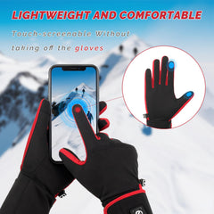 SAVIOR HEAT glove liner in a hand for size comparison, demonstrates slim profile and fit