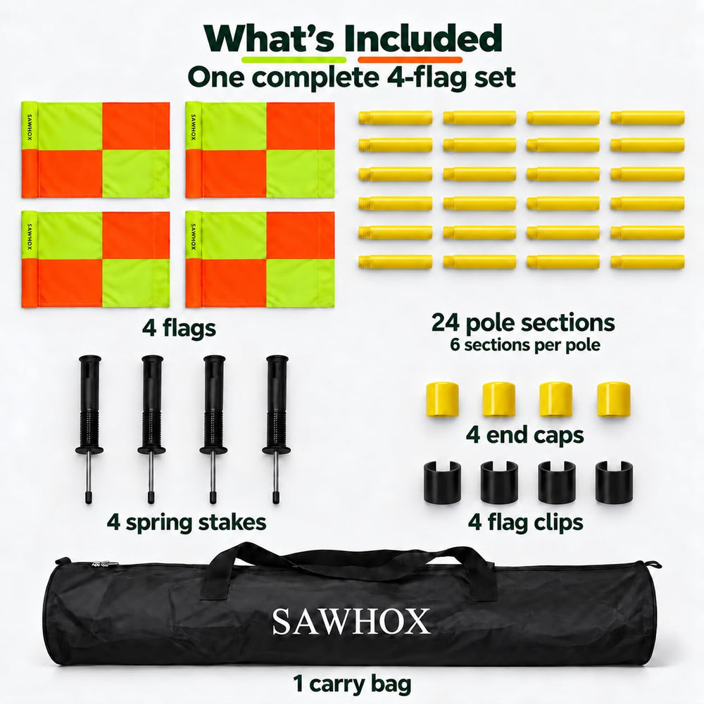 SAWHOX height and scale comparison illustrating adjustable pole segments