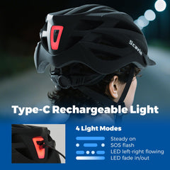 Scavin detachable visor detail showing sun protection and easy removal
