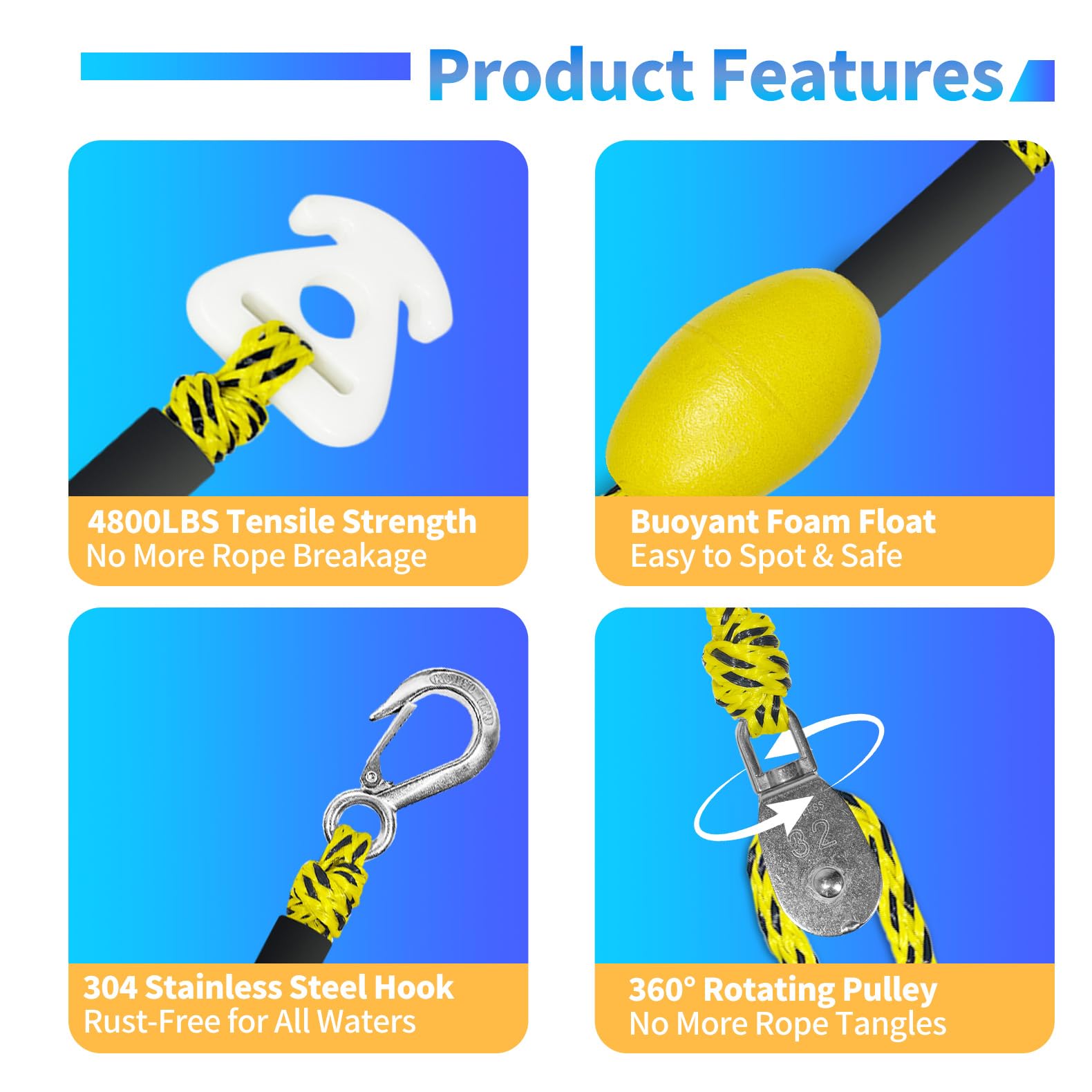 SCGFPOE stainless steel hook detail highlighting corrosion resistance