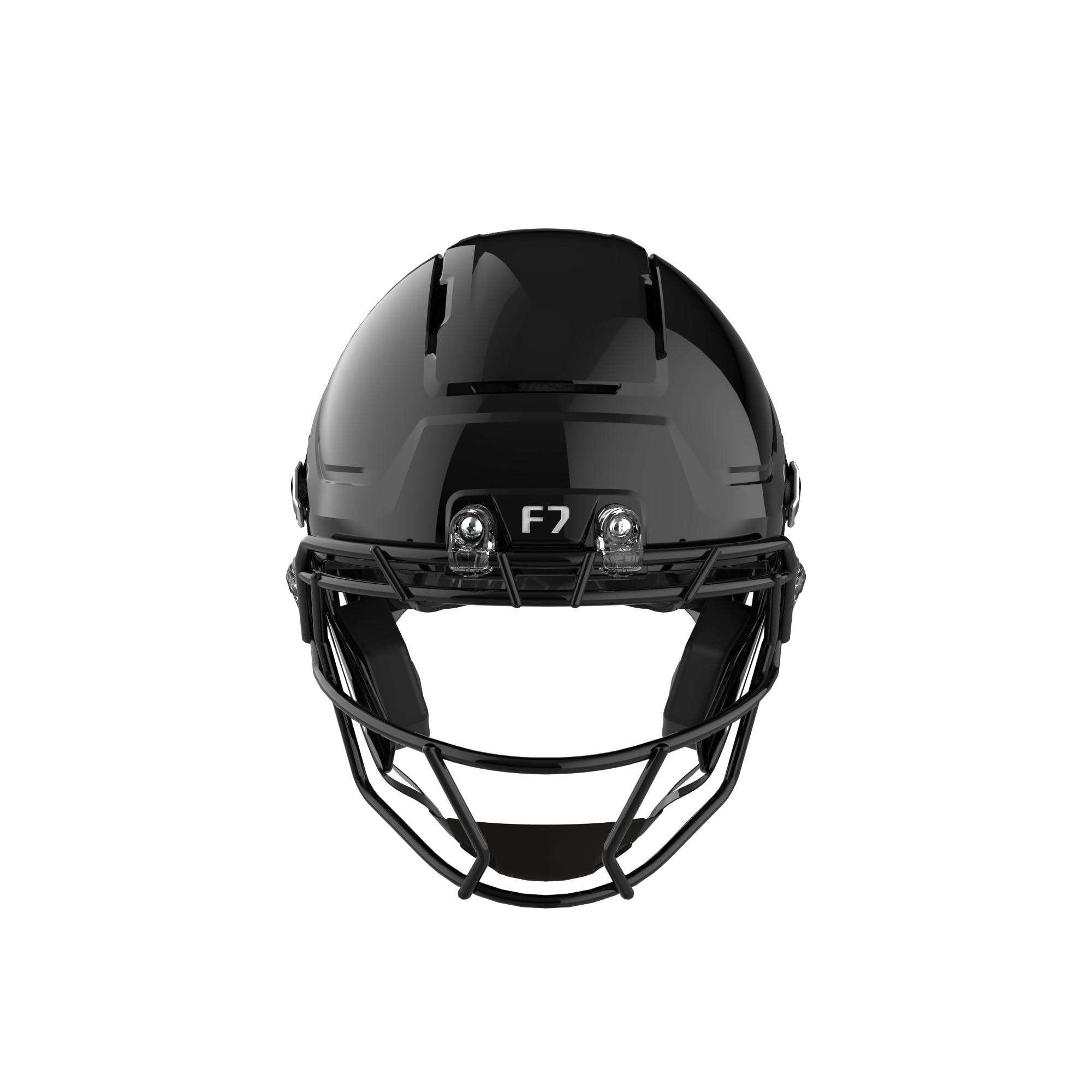 Schutt F7 AiR Youth carbon steel facemask detail for secure protection