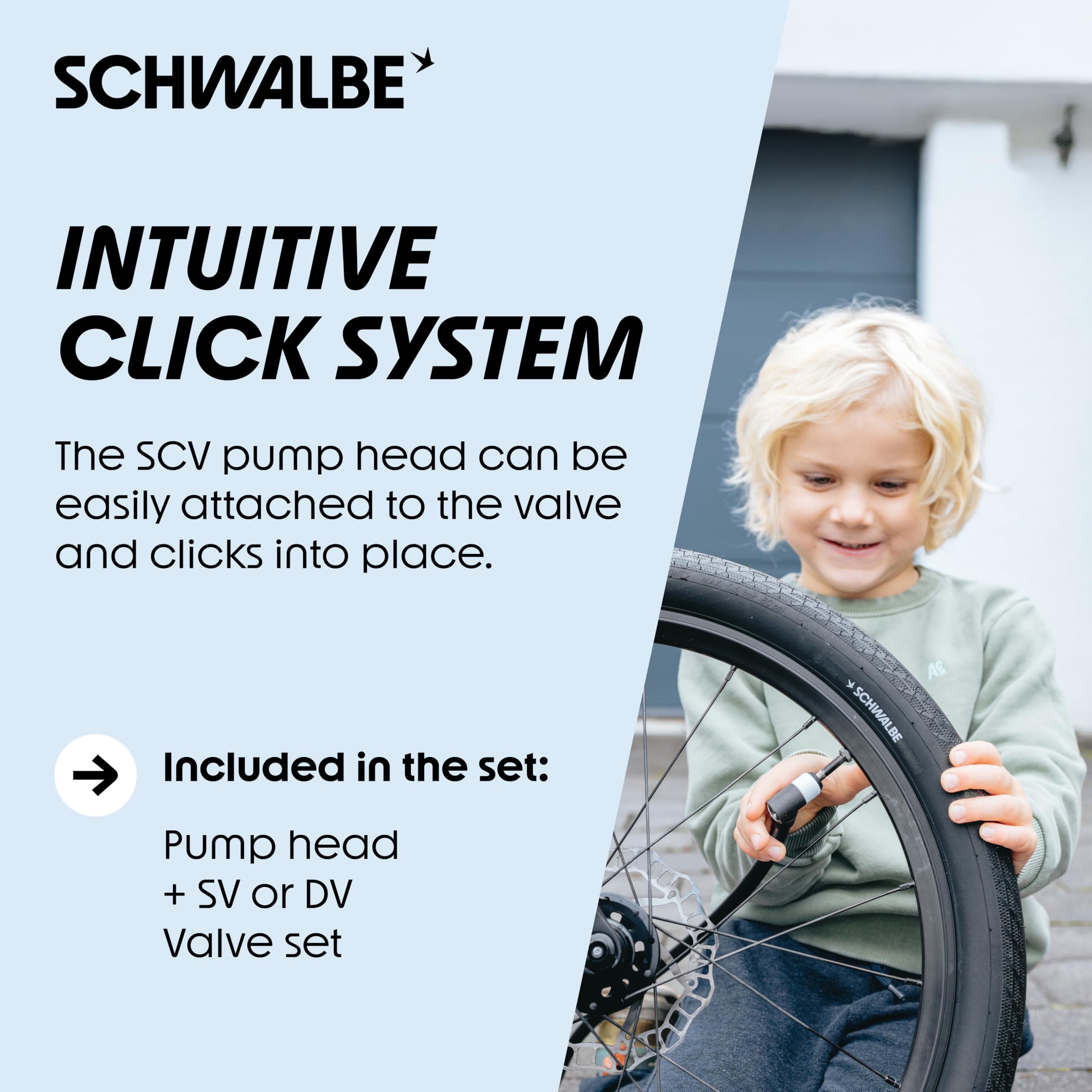 Schwalbe dust cap with wrench showing protection from dirt and durable upkeep benefit