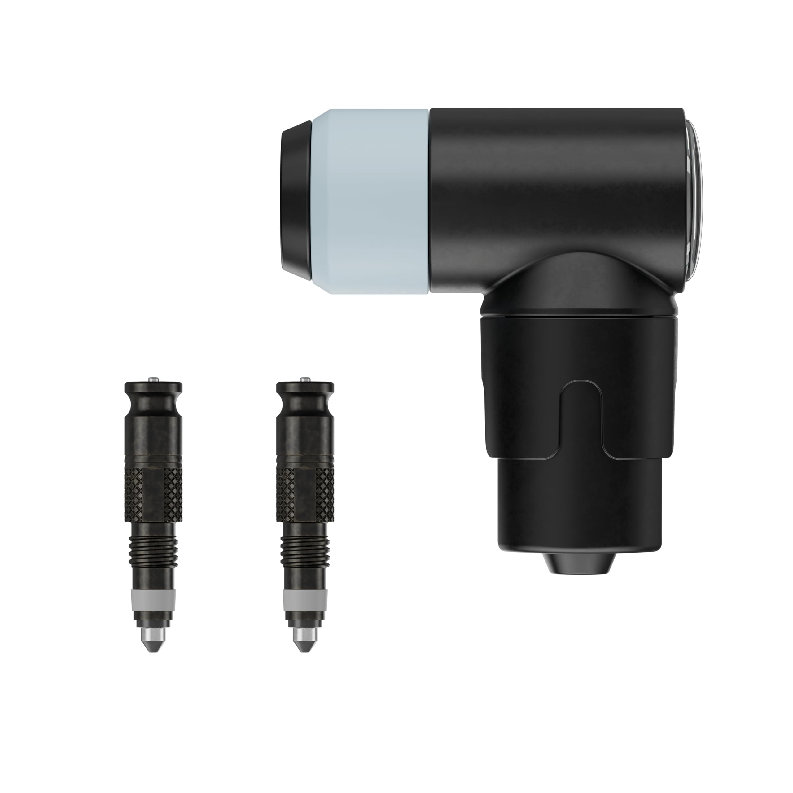 Schwalbe front view of Clik Valve conversion set showing kit layout and quick installation benefit