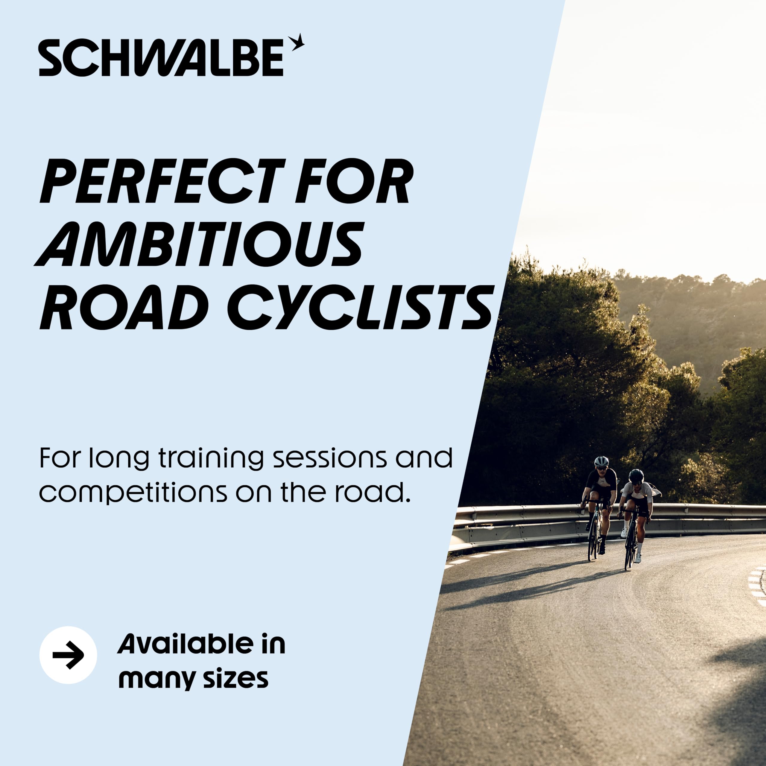 SCHWALBE Pro One on road during cornering showing confident handling