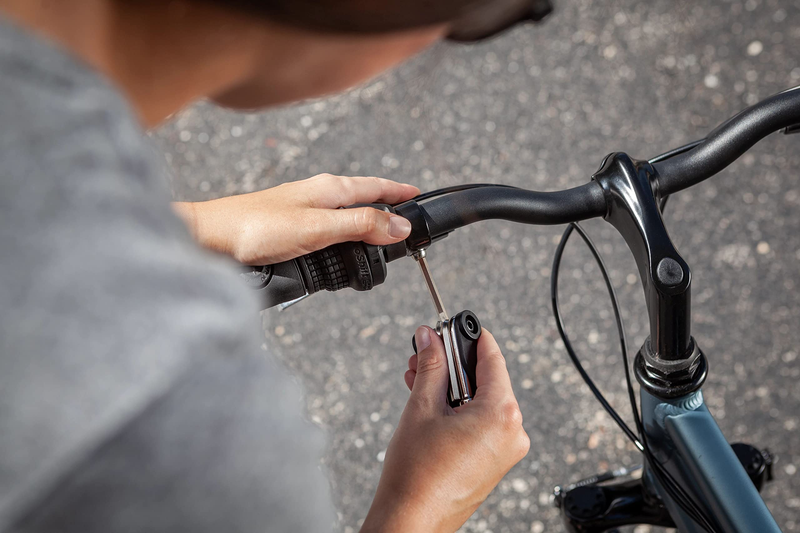 Schwinn multi-tool stored inside a saddle bag illustrating convenient on-bike storage