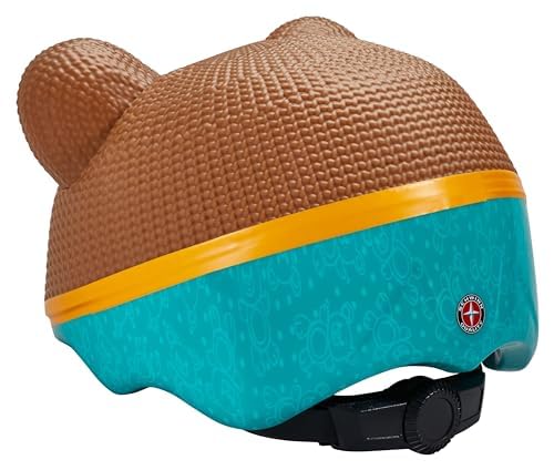 Schwinn helmet on child riding in park showing comfort and confidence