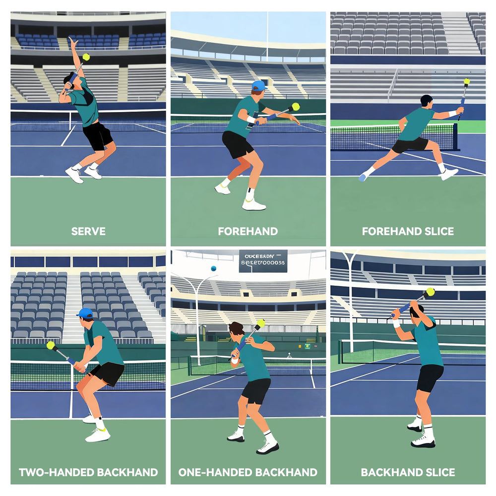SCIENSWING beside a tennis ball showing compact size and portable training advantage