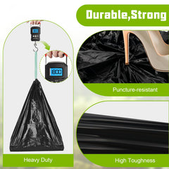 Sckee bag fitted in portable toilet bucket proving leak-resistant containment while traveling