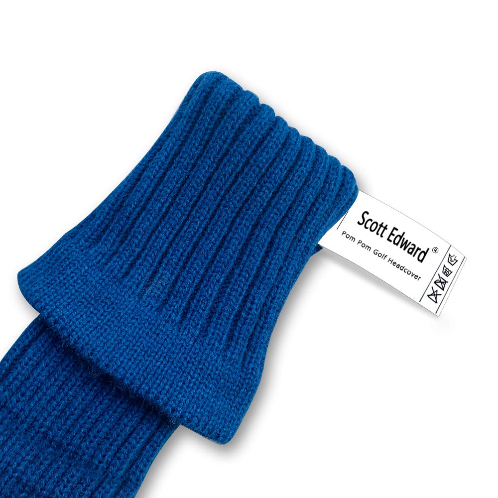 Scott Edward cover in hand showing scale and snug fit for typical club heads