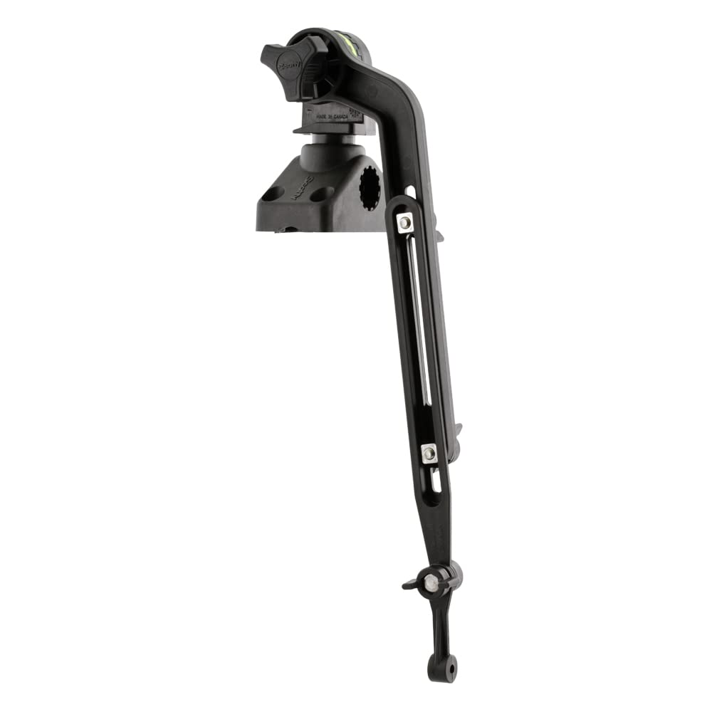 Scotty extended transducer arm demonstrating increased reach benefit