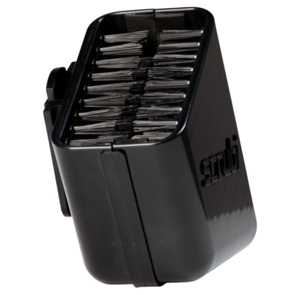 Scrubi packaged with bracket and Allen key as a ready-to-gift cleaner