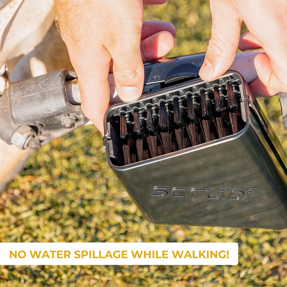 Scrubi waterproof seal detail preventing spills during play and transport