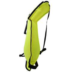 Scuba Choice close-up of oral inflator for easy buoyancy adjustment