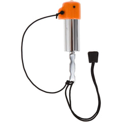 Scuba Choice rattle stick in use underwater helping a diver regain buddy attention