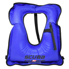 Scuba Choice front view showing vest fit and visibility benefit