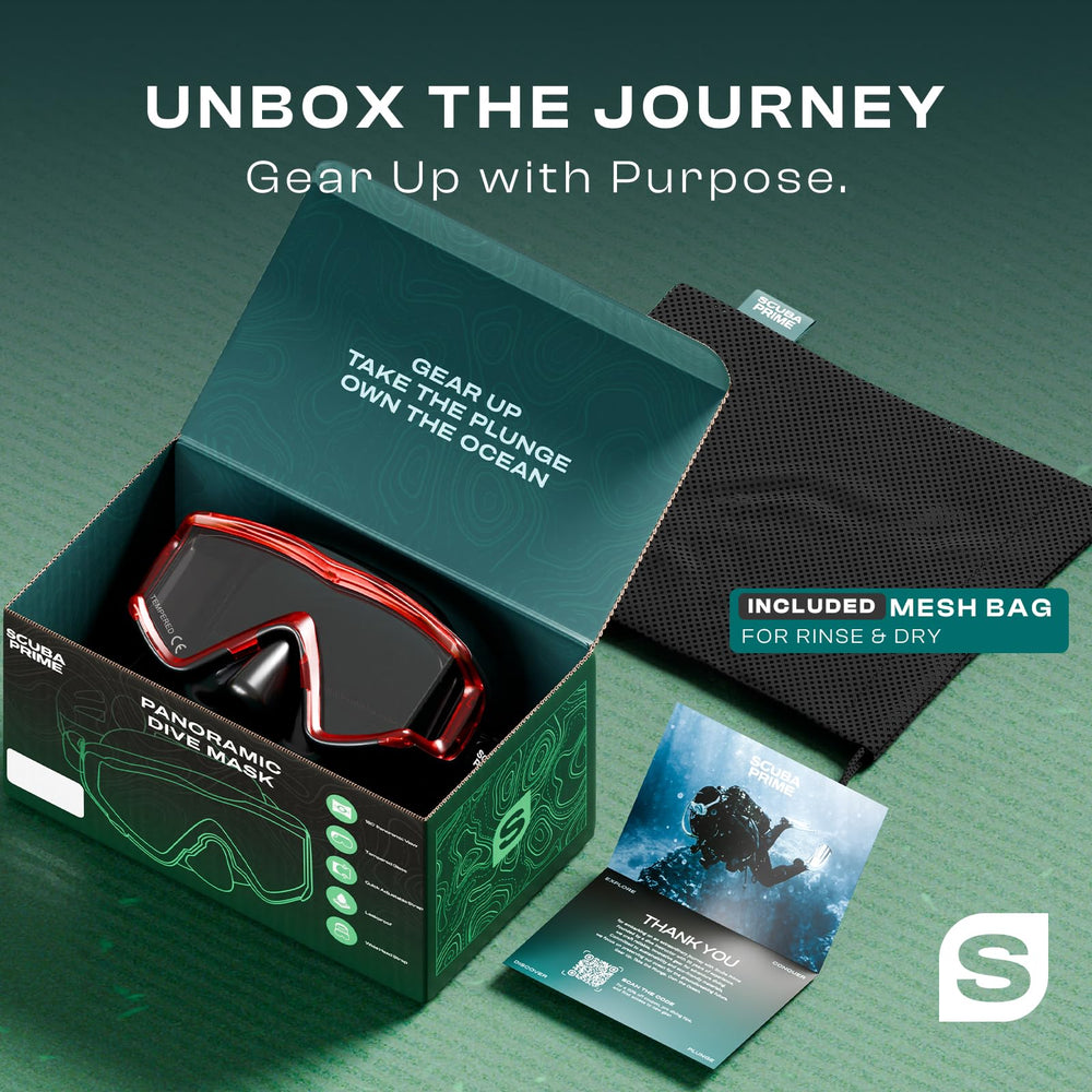 Scuba Prime Pano 3 in packaging showing included components and ready-to-gift benefit
