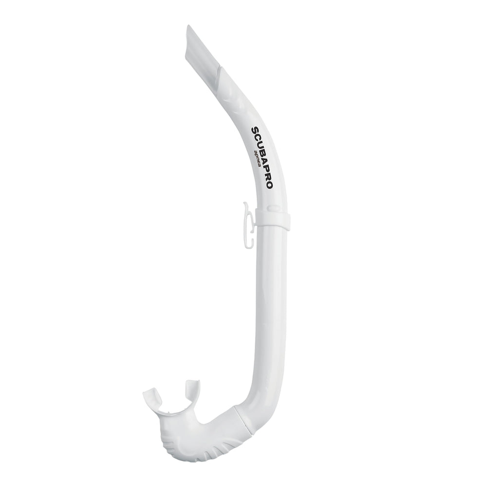 SCUBAPRO Apnea front profile showing sleek J-tube for easy breathing