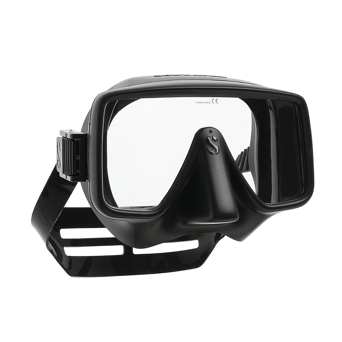 SCUBAPRO Frameless Gorilla mask front view showing extra-large lens and clearer sightlines