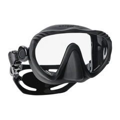 SCUBAPRO Ghost front view showing full face coverage and wide vision benefit