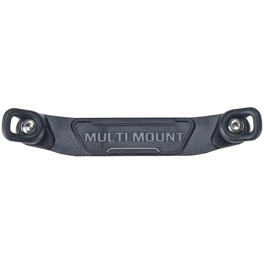 SCUBAPRO front view of mini D-ring plate showing mounting points and secure attachment benefit
