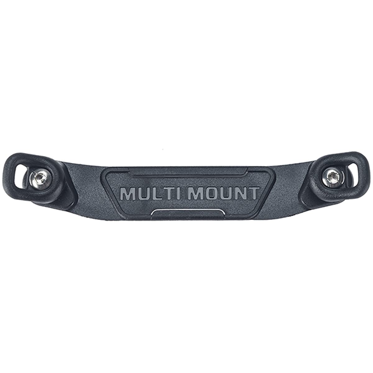 SCUBAPRO front view of mini D-ring plate showing mounting points and secure attachment benefit