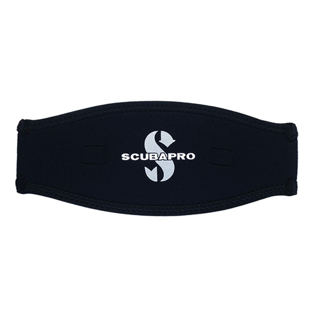 SCUBAPRO mask with neoprene strap attached showing secure fit and quick donning benefit