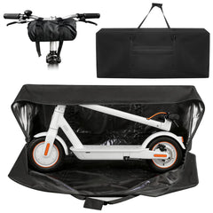 SCULPRIV front view of closed scooter bag showing protective coverage and easy transport