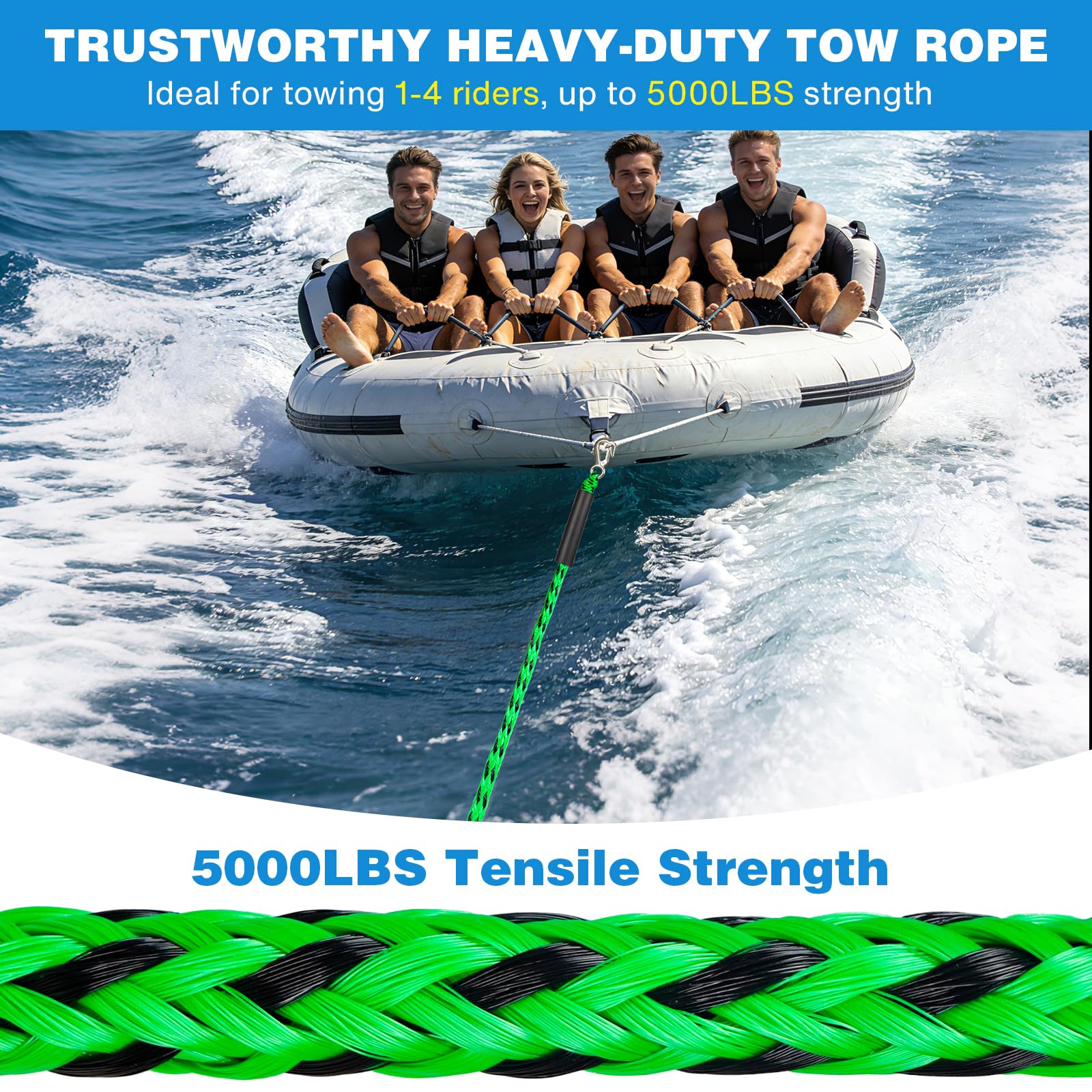 SCYONBARCO close-up of 360-degree pulley highlighting smooth swivel benefit