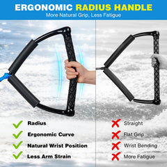SCYONBARCO handle close-up highlighting curved design and improved control