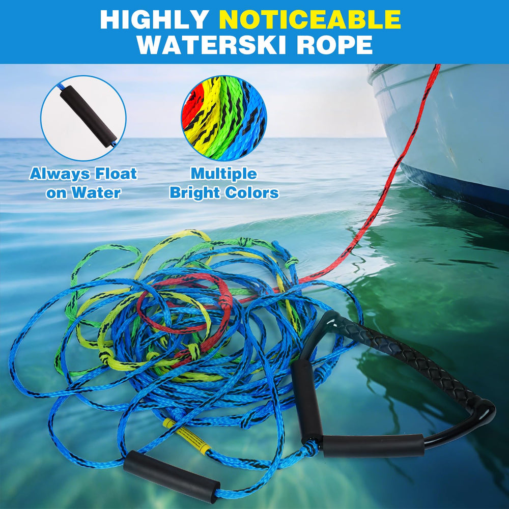 SCYONBARCO rope in use towing a skier demonstrating stable performance