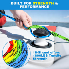 SCYONBARCO four rope sections laid out for adjustable length and versatility