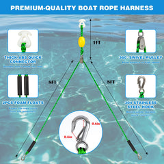 SCYONBARCO rope texture closeup showing braided polyethylene strength benefit