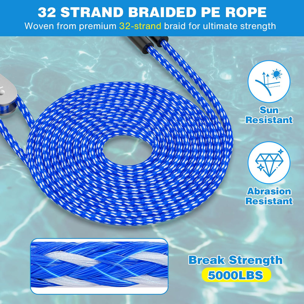 SCYONBARCO rope and hardware alongside ruler showing scale and sizing