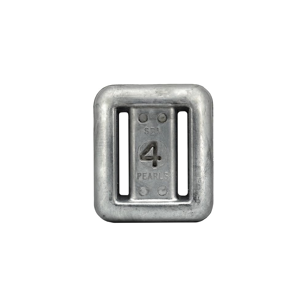 Sea Pearls front view of 4 lb weight showing contoured profile and secure fit