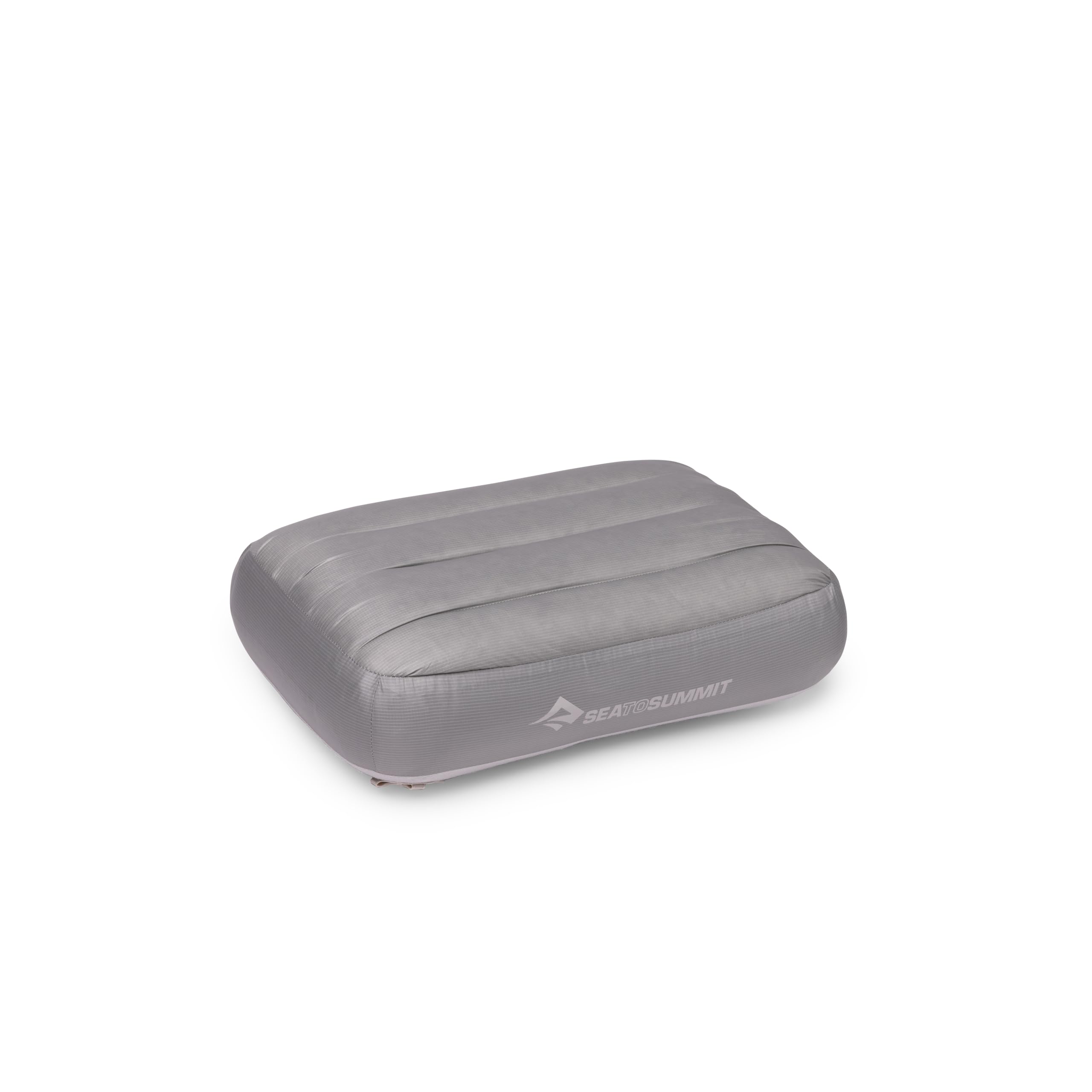 Sea to Summit Aeros Down front view showing neutral grey cover and roomy sleeping surface