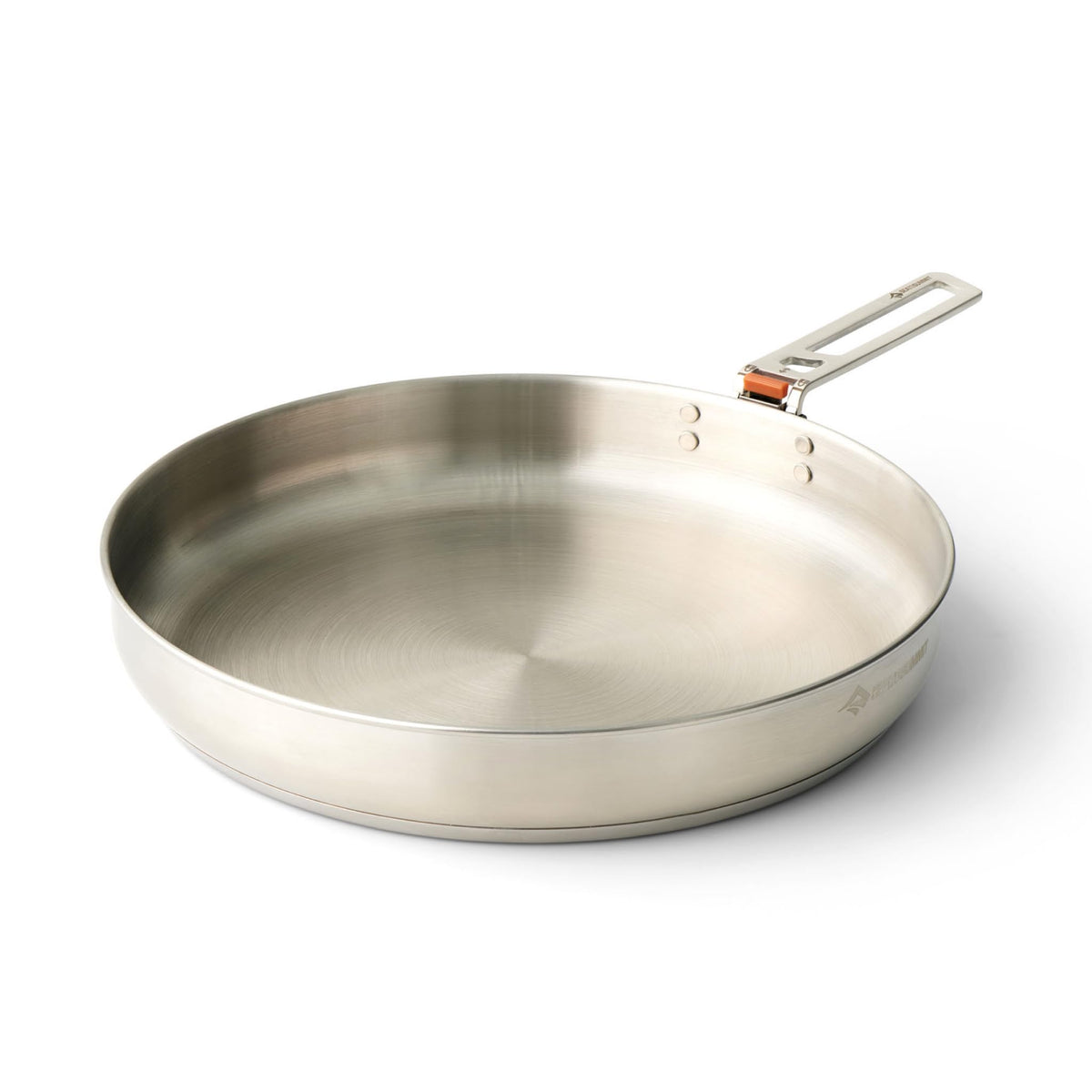 Sea to Summit Detour pan front view showing 10-inch stainless steel cooking surface and rim for reliable meals