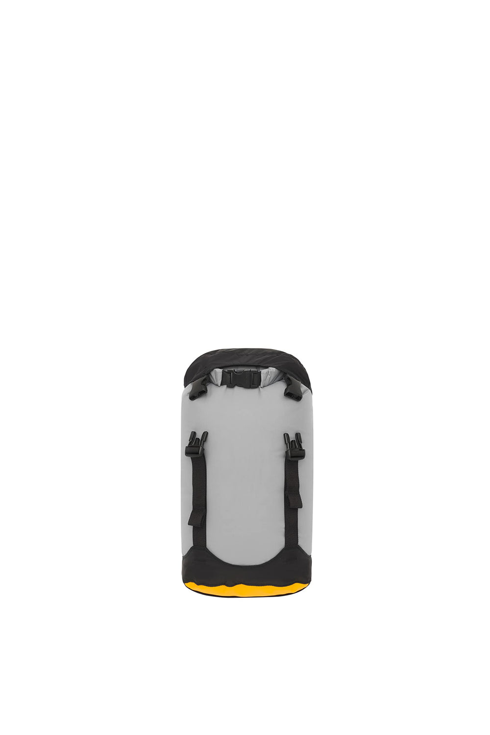 Sea to Summit eVac front view showing roll-top closure and compact benefit